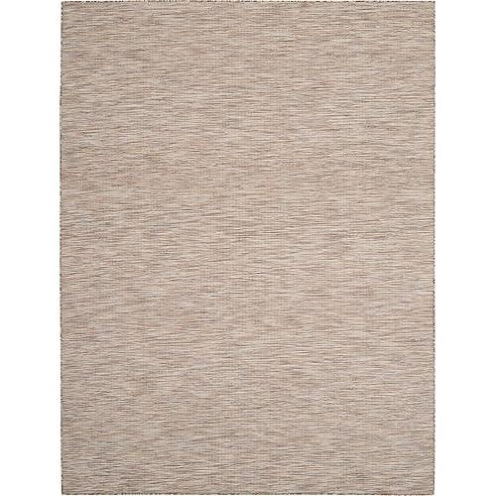 Nourison Positano Indoor-Outdoor Beige 6' X 9' Area Rug  Easy Cleaning  Non Shedding  Bed Room  Living Room  Dining Room  Backyard  Deck  Patio (6X9)