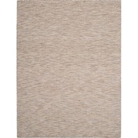 Nourison Positano Indoor-Outdoor Beige 6' X 9' Area Rug  Easy Cleaning  Non Shedding  Bed Room  Living Room  Dining Room  Backyard  Deck  Patio (6X9)