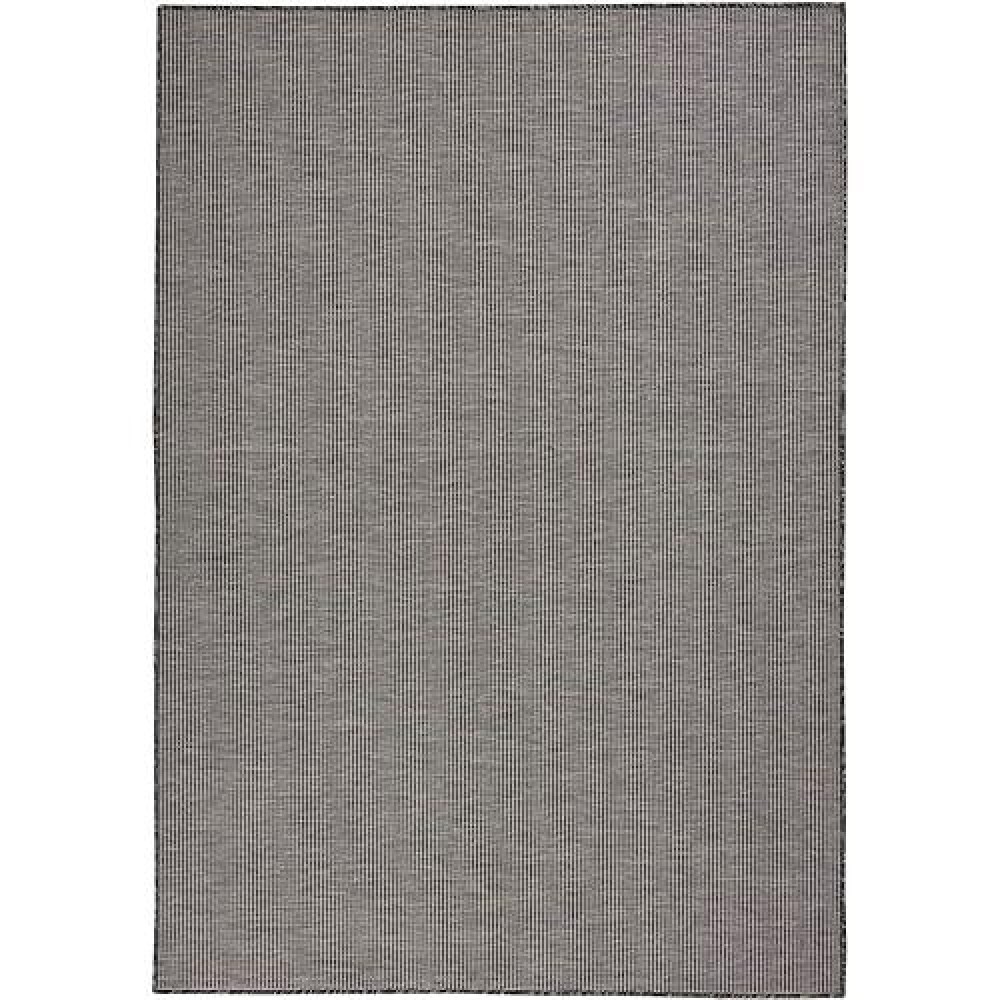 Nourison Positano Indoor-Outdoor Charcoal 5' X 7' Area Rug  Easy Cleaning  Non Shedding  Bed Room  Living Room  Dining Room  Backyard  Deck  Patio (5X7)