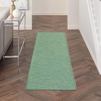 Nourison Positano Indoor/Outdoor Blue/Green 2'2