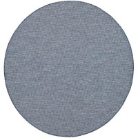 Nourison Positano Indoor/Outdoor Navy Blue 6' X Round Area Rug  Easy Cleaning  Non Shedding  Bed Room  Living Room  Dining Room  Backyard  Deck  Patio (6 Round)