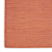 Nourison Positano Indoor-Outdoor Terracotta 6' X 9' Area Rug  Easy Cleaning  Non Shedding  Bed Room  Living Room  Dining Room  Backyard  Deck  Patio (6X9)