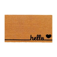 Theodore Magnus Natural Coir Doormat With Nonslip Backing 17 X 30 Outdoorindoor Hello Door Mat Natural Hello Love