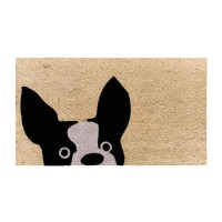 Theodore Magnus Natural Coir Doormat With Nonslip Backing 17 X 30 Outdoorindoor Dog Door Mat Natural French Bulldog