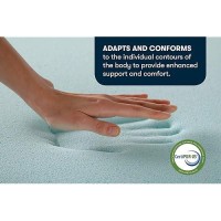 Serta Thermagel Cooling  Pressure-Relieving Memory Foam Mattress Topper  2 Inch  California King