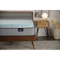 Serta Thermagel Cooling  Pressure-Relieving Memory Foam Mattress Topper  2 Inch  California King