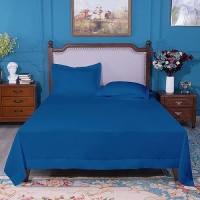 Ntbay California King Flat Sheet Only Brushed Microfiber Flat Sheet Soft Wrinklefree Faderesistant Stainresistant Top