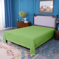 Ntbay King Flat Sheet Only Brushed Microfiber Flat Sheet Soft Wrinklefree Faderesistant Stainresistant Top Sheet Hot