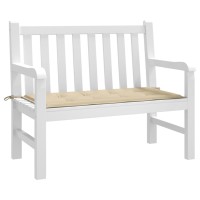 Vidaxl Comfortable Oxford Fabric Garden Bench Cushion, Beige Color, Outdoor Use, Secure Attachment With Ropes, 39.4