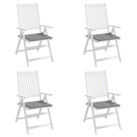 Vidaxl Comfortable Outdoor Garden Chair Cushions - Set Of 4, Gray - 15.7