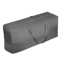 Vailge Patio Cushion/Cover Storage Bag Water-Resistant 60 Inch Outdoor Cushion Bag Rectangular Patio Furniture Seat Cushion Storage Bag, Large Zippered Moving Storage Bag With Handles - Oversized,Grey