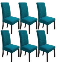 Northern Brothers Chair Covers For Dining Room, Stretch Chair Covers Kitchen Parsons Chair Covers, Washable Spandex Dining Chair Slipcovers Seat Protector For Hotel, Banquet, Ceremony( Teal )