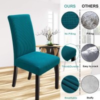 Northern Brothers Chair Covers For Dining Room, Stretch Chair Covers Kitchen Parsons Chair Covers, Washable Spandex Dining Chair Slipcovers Seat Protector For Hotel, Banquet, Ceremony( Teal )