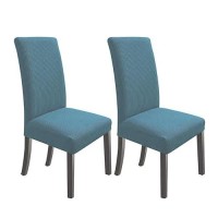 Northern Brothers Dining Chair Covers Fit Stretch Chair Covers  2 Pack Stretch Chair Covers For Dining Room