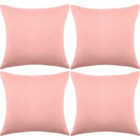 4 Pack Decorative Outdoor Waterproof Throw Pillow Covers Square Patio Balcony Garden Waterproof Cushion Case Pu Coating Pillow