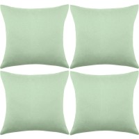 4 Pack Decorative Outdoor Waterproof Throw Pillow Covers Square Patio Balcony Garden Waterproof Cushion Case Pu Coating Pillow