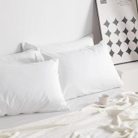 Ntbay King Cotton Pillowcases - Envelope Closure 20X36 Pillowcases Set Of 2  Breathable And Soft Bed Pillow Cases  Cream