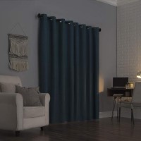 Sun Zero Columbia 2Pack Thermal Energy Saving 100 Blackout Grommet Curtain Panel Pair 50 X 84 Teal