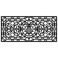 Calloway Mills 900083672 Pineapple Heritage Rubber Doormat 3 X 6 Black