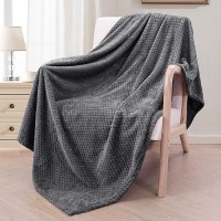 Exclusivo Mezcla Fleece Throw Blanket Extra Large Super Soft And Warm Blankets For Couch Sofa And Bed Waffle Textured Cozy F