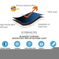 Hversailtex Premium Blackout Thermal Insulated Room Darkening Curtains For Bedroomliving Room Classic Grommet Top 2 Panels