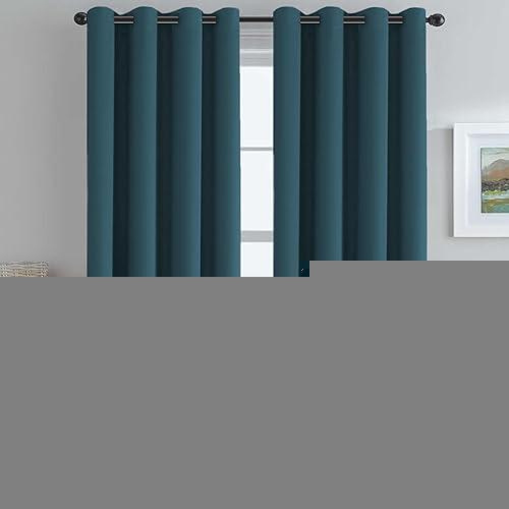 Hversailtex Premium Blackout Thermal Insulated Room Darkening Curtains For Bedroomliving Room Classic Grommet Top 2 Panels