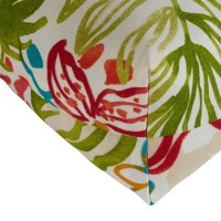 Greendale Home Fashions Outdoor 44 X 22-Inch High Back Chair Cushion, Set Of 1, Garden Floral