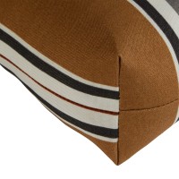 Greendale Home Fashions Outdoor 44 X 22-Inch High Back Chair Cushion, Set Of 1, Espresso Stripe