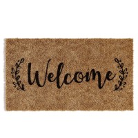 Barnyard Designs Welcome Doormat Welcome Mat For Outdoors Large Front Door Entrance Mat 30X17 Brown