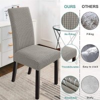 Northern Brothers Chair Covers For Dining Room  Stretch Parson Chair Cover Kitchen Chair Covers Set Of 2 Taupe