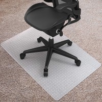 Kuyal Desk Chair Mat For Carpet, 30\'\' X 48\'\' Rectangle Transparent Mats For Chairs Good For Desks, Office And Home, Easy Glide, Protects Floors For Low And No Pile Carpeted Floors