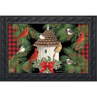 Briarwood Lane Holiday Bird Gathering Doormat Welcome Indooroutdoor 30 X 18