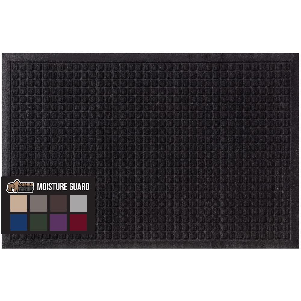 Gorilla Grip Ultra Absorbent Moisture Guard Doormat Absorbs Up To 57 Cups Of Water Stain And Fade Resistant Spiked Rubber Ba