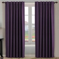 Hversailtex Blackout Curtains Thermal Insulated Window Treatment Panels Room Darkening Blackout Drapes For Living Room Back Tab