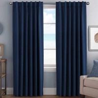 Hversailtex Blackout Curtains Thermal Insulated Window Treatment Panels Room Darkening Blackout Drapes For Living Room Back Tab