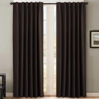 Hversailtex Blackout Curtains Thermal Insulated Window Treatment Panels Room Darkening Blackout Drapes For Living Room Back Tab