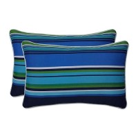 Pillow Perfect Stripe Indooroutdoor Accent Throw Pillow Plush Fill Weather And Fade Resistant Large Lumbar 165 X 245