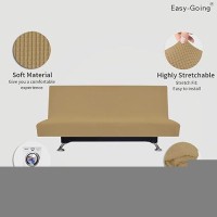 Easygoing Stretch Futon Slipcover Armless Futon Bed Cover Furniture Protector Without Armrests With Elastic Bottom For Kids So