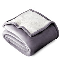 Bare Home Sherpa Fleece Blanket Fullqueen Blanket Blanket For Bed Sofa Couch Camping And Travel Warm Lightweight F