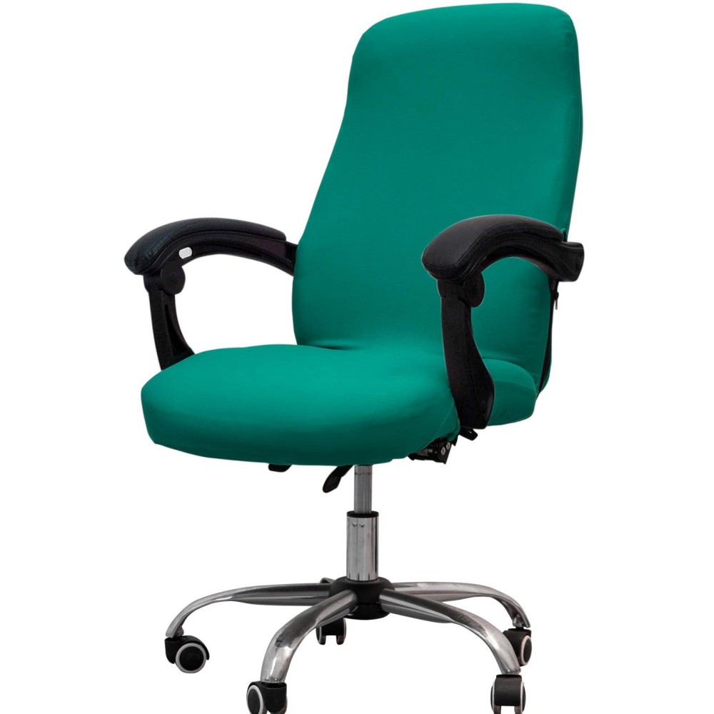 Melaluxe Office Chair Cover - Universal Stretch Desk Chair Cover, Computer Chair Slipcovers (Size: L) - Green