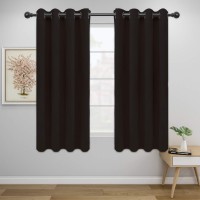 Easygoing Blackout Curtains For Bedroom Solid Thermal Insulated Grommet And Noise Reduction Window Drapes Room Darkening Curt