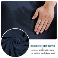 Hversailtex Real Velvet Plush 3 Piece Stretch Sofa Covers Couch Covers For 2 Cushion Couch Sofa Slipcovers Width Up To 90 Inch