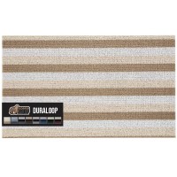 Gorilla Grip Heavy Duty Striped Doormat 48X36 Thick Bristles Crush Proof Texture Catches Dirt From Shoes Strong Backing Ea