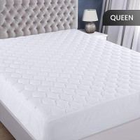 Utopia Bedding Quilted Fitted Waterproof Queen Mattress Protector Mattress Pad Stretches Up To 16 Inches Deep Elastic Fitted M