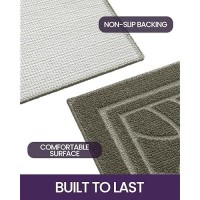 Dexi Front Door Mat For Home Entrance 32X48 Nonslip Absorbent Floor Mats Lowprofile Washable Doormat For Entryway Garage