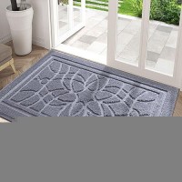 Dexi Front Door Mat For Home Entrance 24X36 Nonslip Absorbent Floor Mats Lowprofile Washable Doormat For Entryway Garage