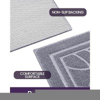 Dexi Front Door Mat For Home Entrance 24X36 Nonslip Absorbent Floor Mats Lowprofile Washable Doormat For Entryway Garage