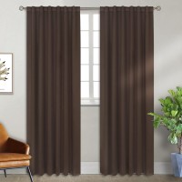 Bgment Rod Pocket And Back Tab Blackout Curtains For Bedroom Thermal Insulated Room Darkening Curtains For Living Room 2 Wind