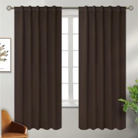 Bgment Rod Pocket And Back Tab Blackout Curtains For Bedroom Thermal Insulated Room Darkening Curtains For Living Room 2 Wind