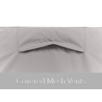 Covermates Air Conditioner Cover - Heavy-Duty Polyester, Weather Resistant, Elastic Hem, Ac & Equipment-Ripstop Grey